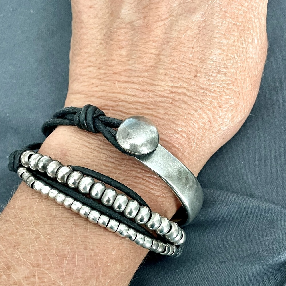 Silver wrap bracelet